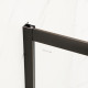 Двері в нішу Mixxus Premium DIVERSE SD01-100x185-TR Black прозоре скло 5мм (MI6876)