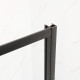 Двері в нішу Mixxus Premium DIVERSE SD01-140x185-TR Black прозоре скло 5мм (MI6878)