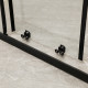 Двері в нішу Mixxus Premium DIVERSE SD01-160x185-TR Black прозоре скло 5мм (MI6879)