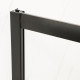 Двері в нішу Mixxus Premium DIVERSE SD01-160x185-TR Black прозоре скло 5мм (MI6879)