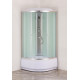 Бокс душовий без гідромасажу Mixxus STRONG SB01-90x90x215-FB SATIN з високим піддоном (MI6884)