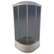 Бокс душовий без гідромасажу Mixxus STRONG SB01-90x90x215-GR SATIN з високим піддоном (MI6885)
