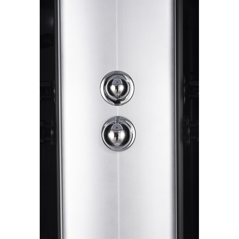 Бокс душовий без гідромасажу Mixxus STRONG SB02-90x90x215-FB SATIN з низьким піддоном (MI6886)