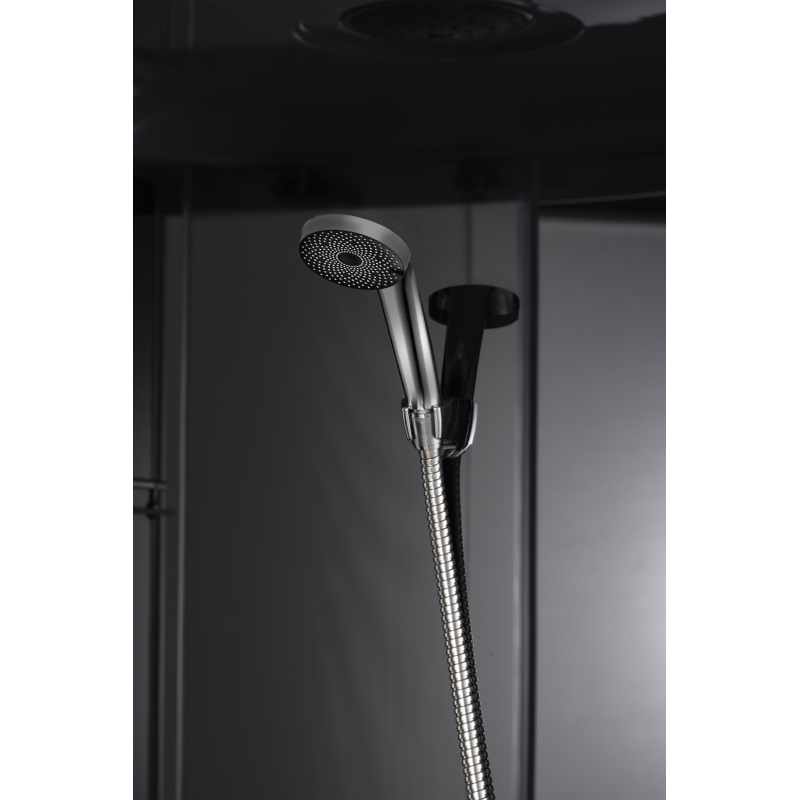 Бокс душовий без гідромасажу Mixxus STRONG SB02-90x90x215-FB SATIN з низьким піддоном (MI6886)