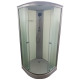Бокс душовий без гідромасажу Mixxus STRONG SB02-90x90x215-FB SATIN з низьким піддоном (MI6886)