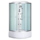 Бокс душовий з гідромасажем Mixxus STRONG SBH01-90x90x215-FB SATIN з високим піддоном (MI6888)