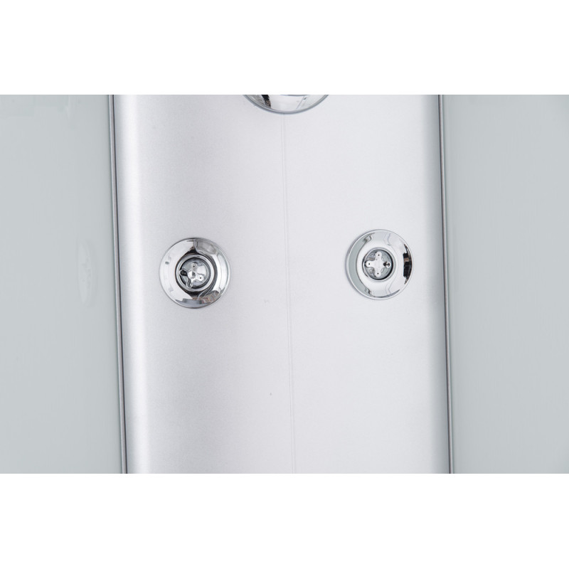 Бокс душовий з гідромасажем Mixxus STRONG SBH01-90x90x215-FB SATIN з високим піддоном (MI6888)