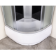 Бокс душовий з гідромасажем Mixxus STRONG SBH01-90x90x215-GR SATIN з високим піддоном (MI6889)