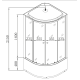 Бокс душовий з гідромасажем Mixxus STRONG SBH01-90x90x215-GR SATIN з високим піддоном (MI6889)