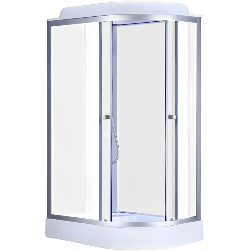 Бокс душовий без гідромасажу Mixxus WAVE SB02-120x80x215-L-FB SATIN з низьким піддоном (MI6892)