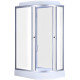 Бокс душовий без гідромасажу Mixxus WAVE SB02-120x80x215-L-FB SATIN з низьким піддоном (MI6892)