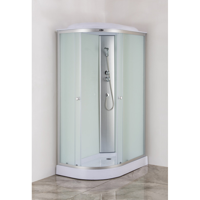 Бокс душовий без гідромасажу Mixxus WAVE SB02-120x80x215-R-FB SATIN з низьким піддоном (MI6893)