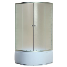 Душова кабіна з високим піддоном Mixxus PLAIN SCT01-90x90x195-FB SATIN матове скло 4мм (MI6894)