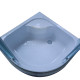 Душова кабіна з високим піддоном Mixxus PLAIN SCT01-90x90x195-GR SATIN сіре тоноване скло 4мм (MI6895)