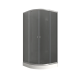 Душова кабіна з низьким піддоном Mixxus PLAIN SCT02-90x90x195-GR SATIN сіре тоноване скло 4мм (MI68