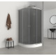 Душова кабіна з низьким піддоном Mixxus PLAIN SCT02-90x90x195-GR SATIN сіре тоноване скло 4мм (MI68