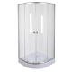 Душова кабіна без піддону Mixxus PLAIN SC01-90x90x185-TR CHROME прозоре скло 4мм (MI6899)