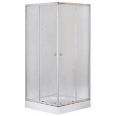 Душова кабіна з низьким піддоном Mixxus CUBIC SCT01-90x90x195-FB CHROME матове скло 4мм (MI6903)