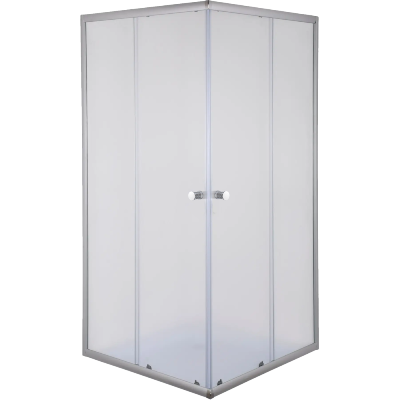 Душова кабіна з низьким піддоном Mixxus CUBIC SCT01-90x90x195-FB CHROME матове скло 4мм (MI6903)