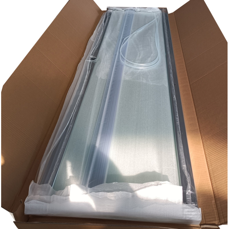 Душова кабіна з низьким піддоном Mixxus CUBIC SCT01-100x100x195-FB CHROME матове скло 4мм (MI6904)