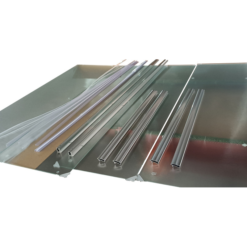 Душова кабіна з низьким піддоном Mixxus CUBIC SCT01-100x100x195-FB CHROME матове скло 4мм (MI6904)