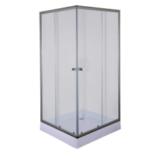 Душова кабіна з низьким піддоном Mixxus CUBIC SCT01-90x90x195-TR GRAPHITE прозоре скло 4мм (MI6905)