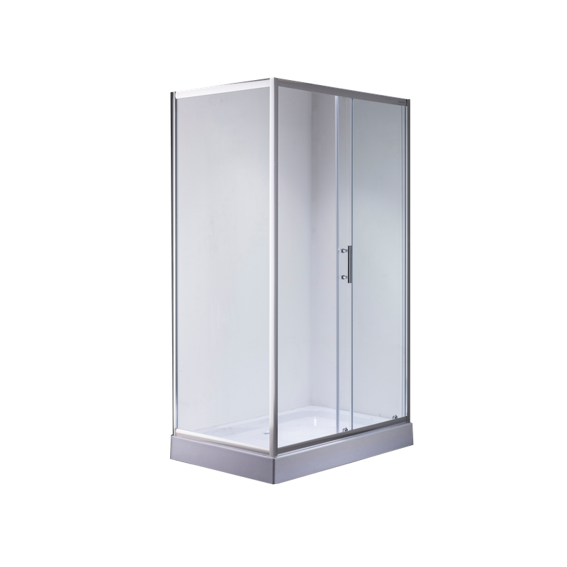 Душова кабіна з низьким піддоном Mixxus HARD SCT01-100x80x198-TR CHROME прозоре скло 5мм (MI6908)