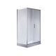 Душова кабіна з низьким піддоном Mixxus HARD SCT01-100x80x198-TR CHROME прозоре скло 5мм (MI6908)