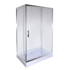 Душова кабіна з низьким піддоном Mixxus HARD SCT01-120x80x198-TR CHROME прозоре скло 5мм (MI6910)