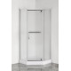 Душова кабіна з низьким піддоном Mixxus LINES SCT01-90x90x198-TR CHROME прозоре скло 6мм (MI6913)