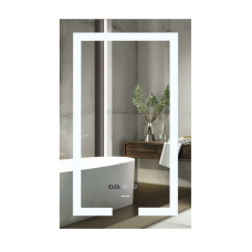 Дзеркало Mixxus HARD MR06-60x80 з Led Touch, Anti-fog, димером, регулятором яскравості, годинником