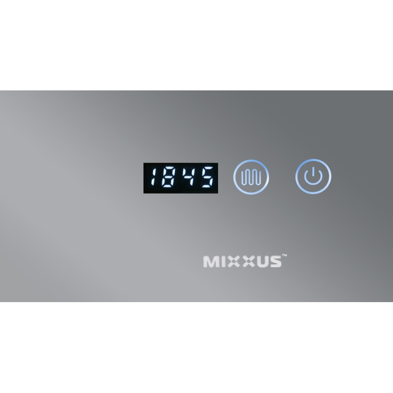 Дзеркало Mixxus HARD MR06-60x80 з Led Touch, Anti-fog, димером, регулятором яскравості, годинником