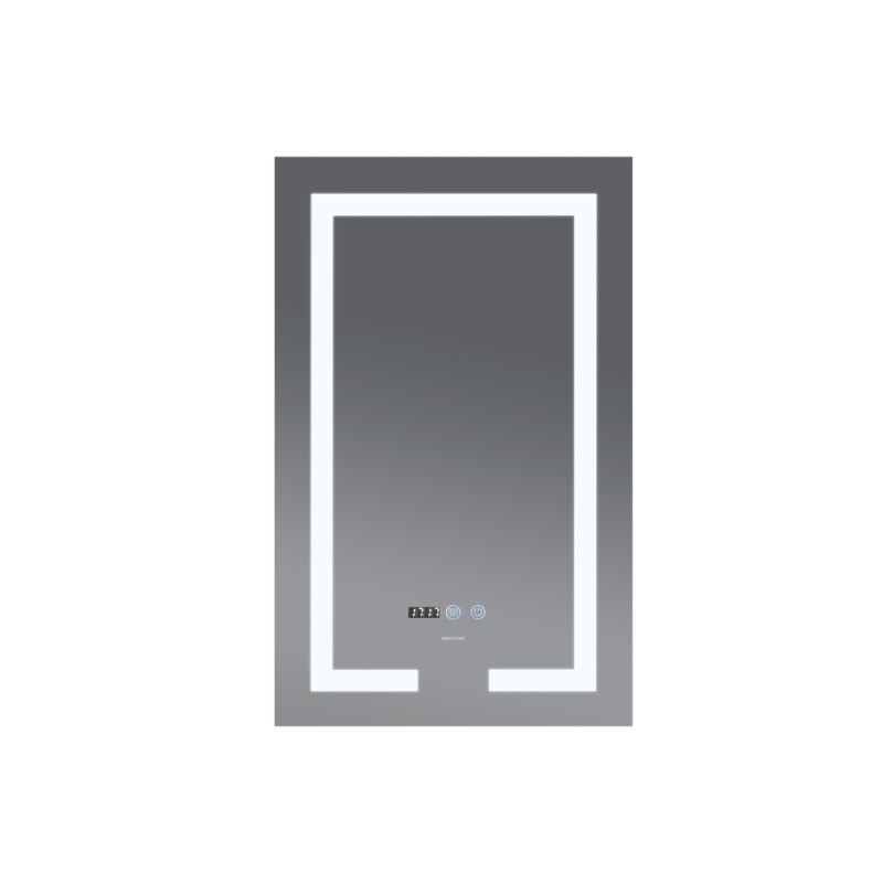 Дзеркало Mixxus HARD MR06-60x80 з Led Touch, Anti-fog, димером, регулятором яскравості, годинником