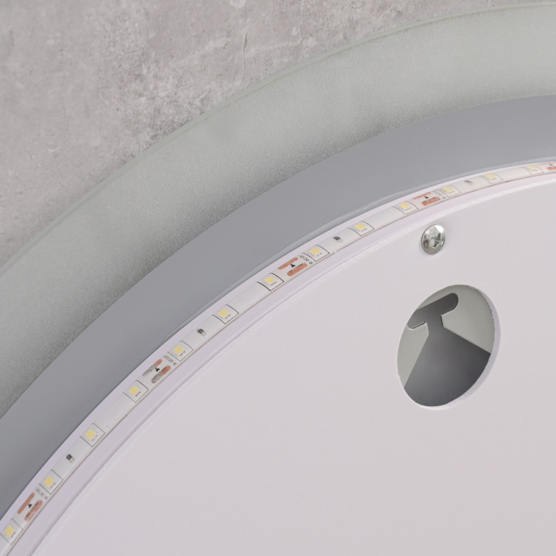 Дзеркало Mixxus PLAIN MC10-80 з Led Touch, Anti-fog, димером, регулятором яскравості, годинником (M