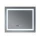 Дзеркало Mixxus WARM MR02-80x80 з Led Touch, Anti-fog, димером, регулятором яскравості, годинником