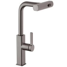 Змішувач для кухні з висувним виливом Mixxus Premium HAMMER 014 GRAPHITE (MI6955)