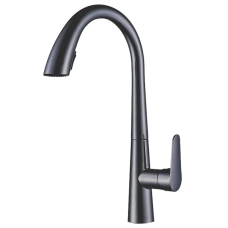 Змішувач для кухні з висувним виливом Mixxus Premium WARTA 014 GRAPHITE (MI6957)