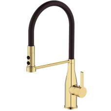 Змішувач для кухні Mixxus Premium Summer 017 BRUSHED GOLD REFL.BLACK (MI6964)