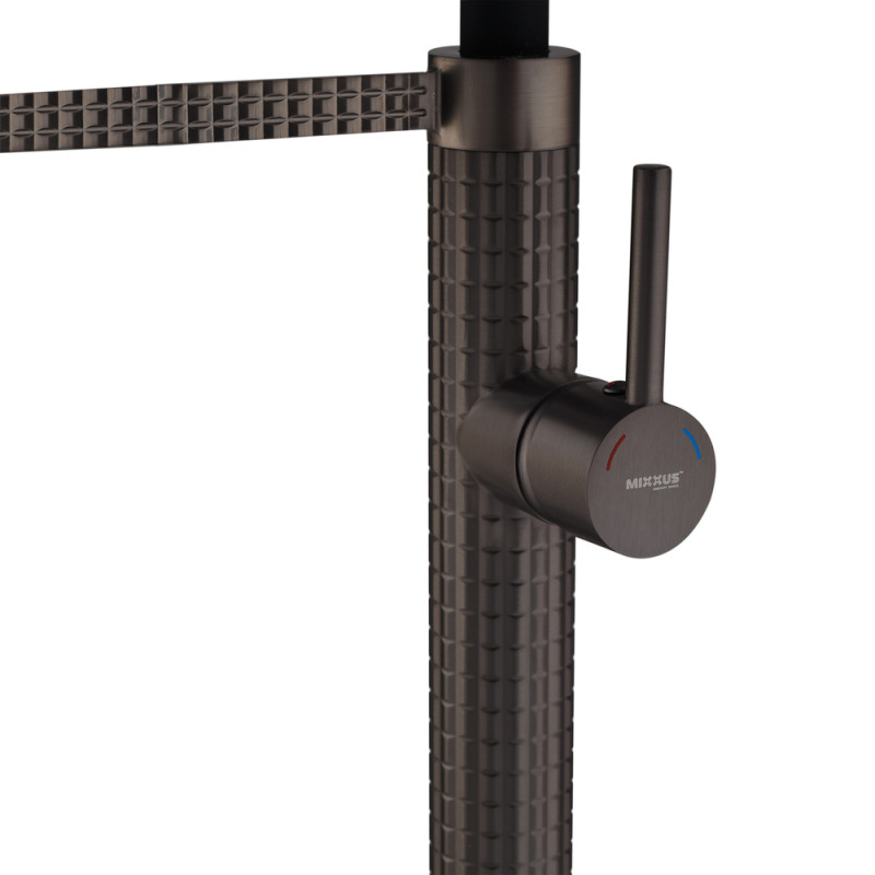 Змішувач для кухні Mixxus Premium Oliwer 017 GRAPHITE REFL.BLACK (MI6967)