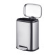Відро для сміття з плавним закриттям прямокутне Mixxus Premium Style-TC0305 SS Color 5л колір нержа