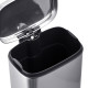 Відро для сміття з плавним закриттям прямокутне Mixxus Premium Style-TC0305 SS Color 5л колір нержа