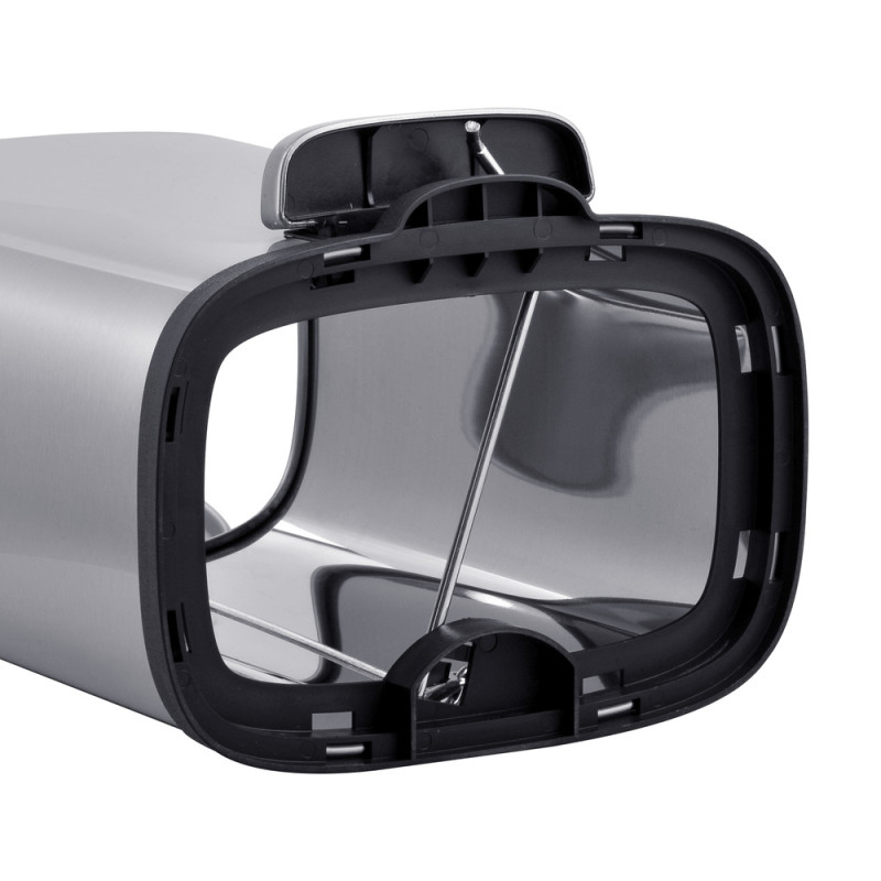 Відро для сміття з плавним закриттям прямокутне Mixxus Premium Style-TC0305 SS Color 5л колір нержа
