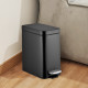 Відро для сміття з плавним закриттям прямокутне Mixxus Premium Quadro-TC0105 Black 5 л колір чорний