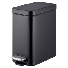 Відро для сміття з плавним закриттям прямокутне Mixxus Premium Quadro-TC0105 Black 5 л колір чорний