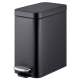 Відро для сміття з плавним закриттям прямокутне Mixxus Premium Quadro-TC0105 Black 5 л колір чорний