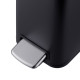 Відро для сміття з плавним закриттям прямокутне Mixxus Premium Quadro-TC0105 Black 5 л колір чорний