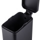 Відро для сміття з плавним закриттям прямокутне Mixxus Premium Quadro-TC0105 Black 5 л колір чорний