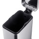 Відро для сміття з плавним закриттям прямокутне Mixxus Premium Quadro-TC0105 SS Color 5л колір нерж