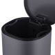 Відро для сміття з плавним закриттям овальне Mixxus Premium Olivary-TC0105 Graphite 5 л колір графі