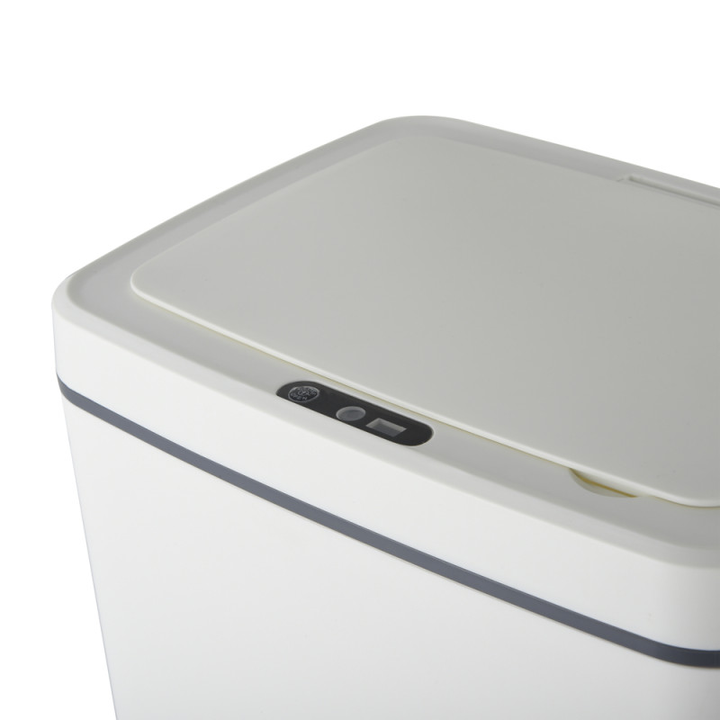 Відро для сміття сенсорне прямокутне Mixxus WAVE-TC0110 White 10 л колір білий (MI7073)